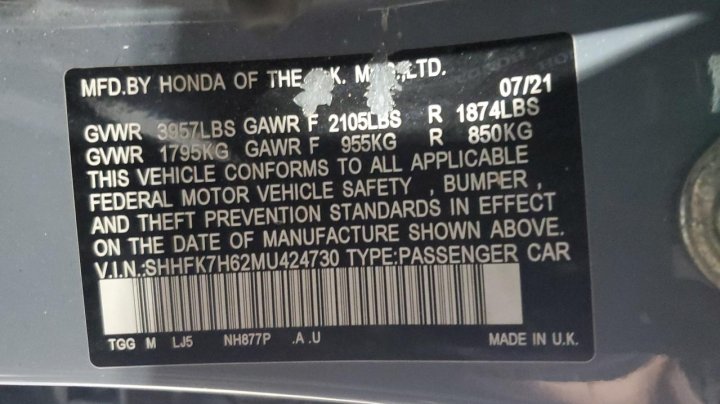 Honda Civic EX 2021
