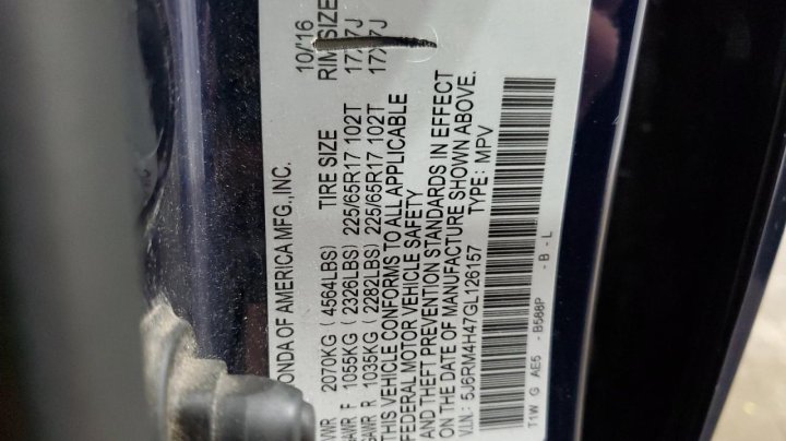 Honda CR-V SE 2016