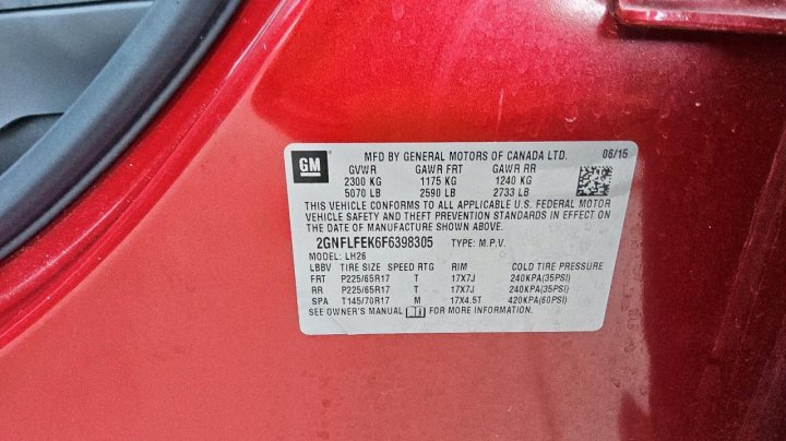 Chevrolet Equinox LT 2015