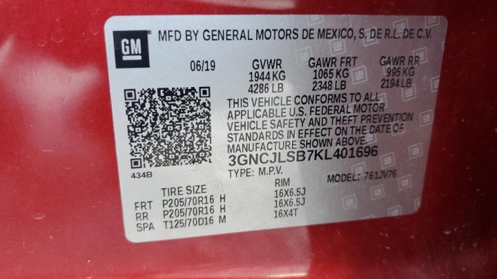 Chevrolet Trax 1LT 2019
