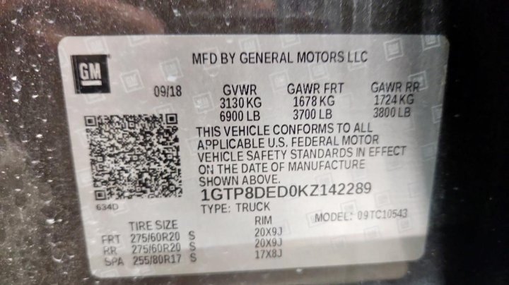 GMC Sierra C1500 SLT 2019