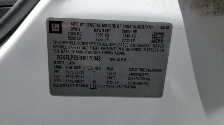 GMC TERRAIN SLT 2017