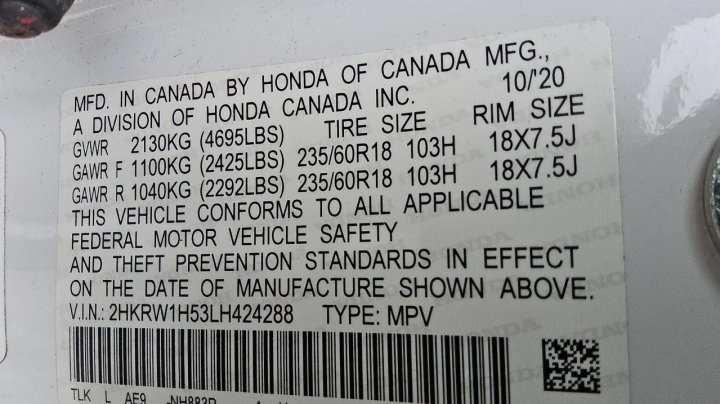 Honda CR-V EX 2020