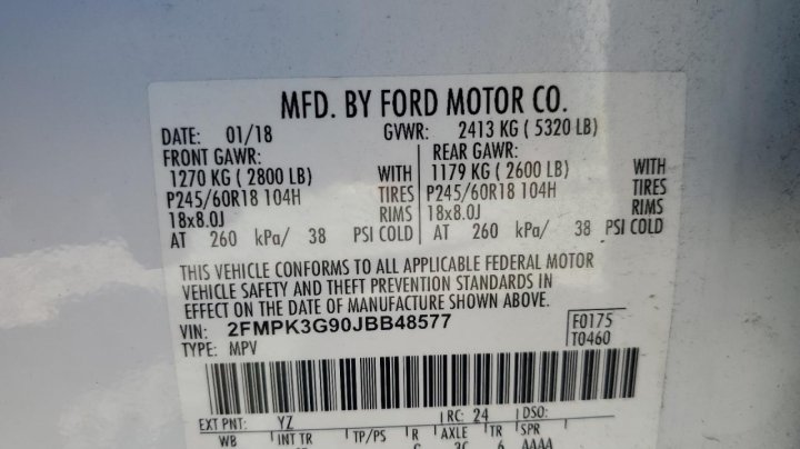 Ford EDGE SE 2018