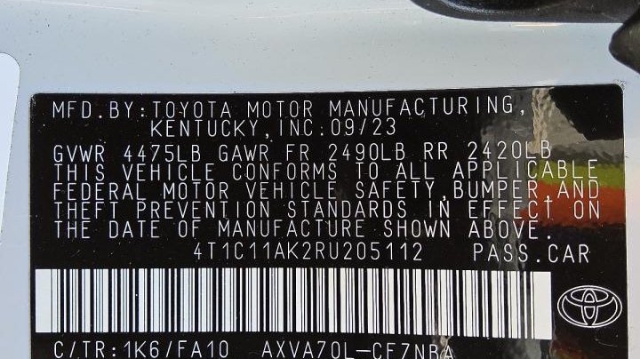 Toyota Camry LE 2024