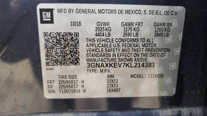 Chevrolet Equinox LT 2019