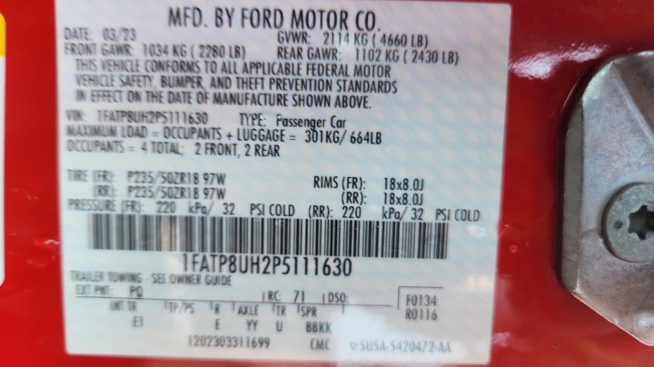 Ford MUSTANG  2023