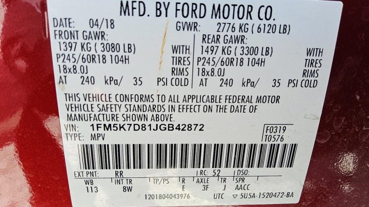 Ford Explorer XLT 2018