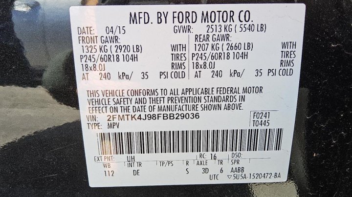 Ford EDGE SEL 2015