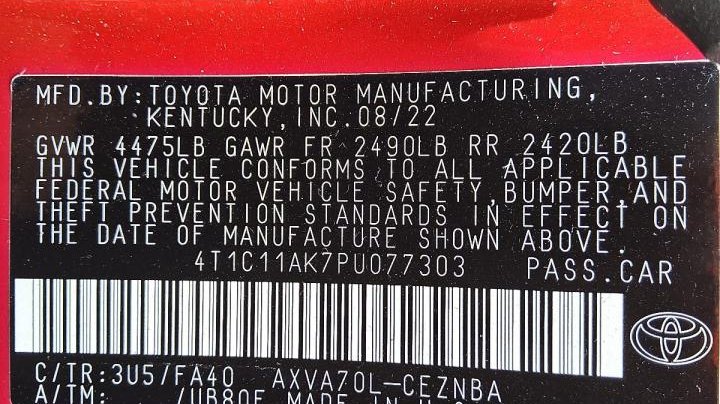 Toyota Camry LE 2023