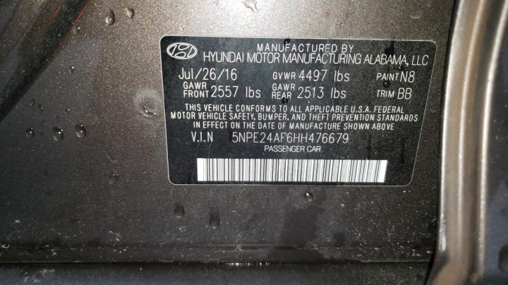 Hyundai SONATA SE 2017