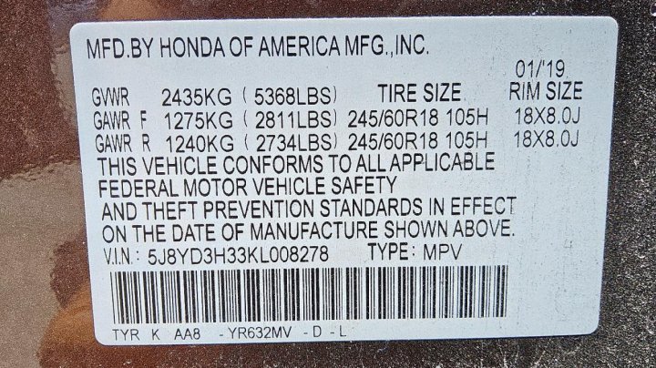 Acura MDX  2019