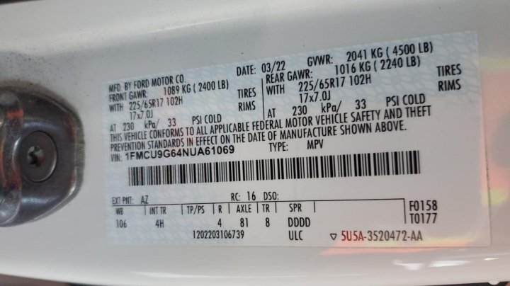 Ford Escape SE 2022