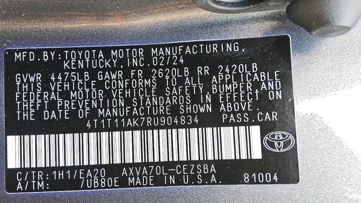 Toyota Camry SE NIGHT SHADE 2024