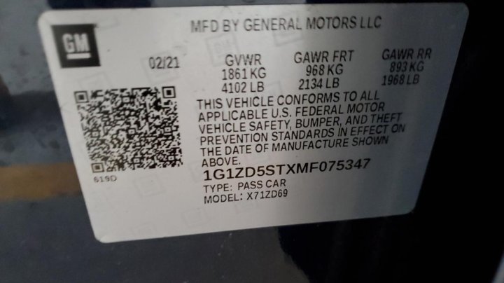 Chevrolet Malibu LT 2021