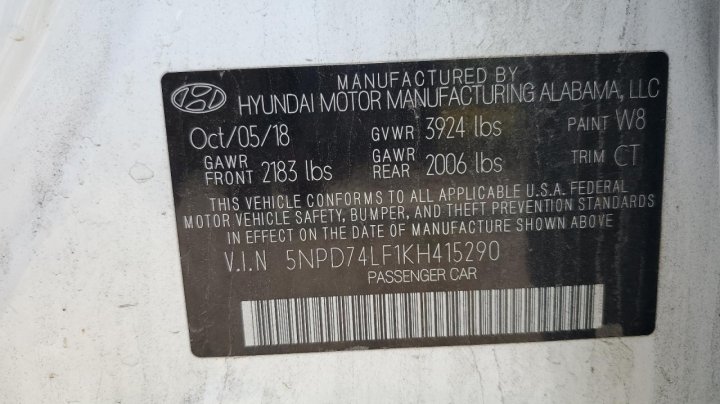 Hyundai Elantra SE 2019