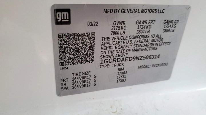 Chevrolet Silverado K1500 2022