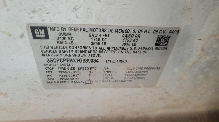 Chevrolet Silverado C1500 2015