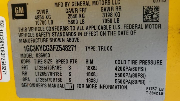 Chevrolet Silverado K3500 2015