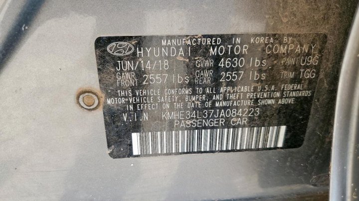 Hyundai SONATA HYBRID 2018