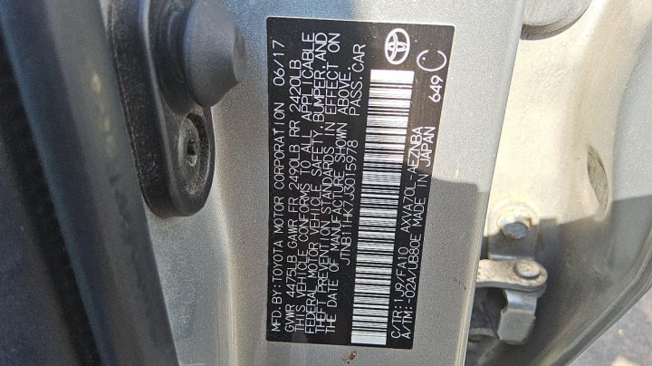 Toyota Camry L 2018