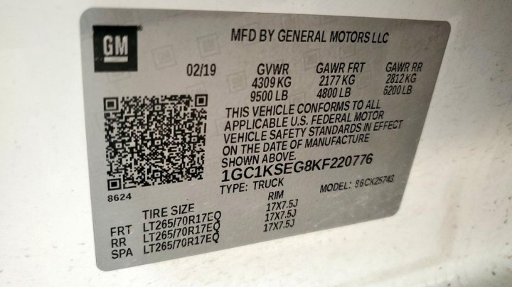 Chevrolet Silverado K2500 HEAVY DUTY LT 2019
