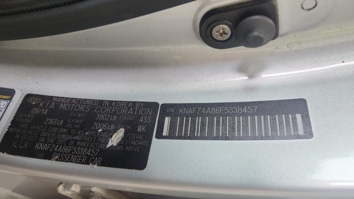KIA FORTE EX 2015
