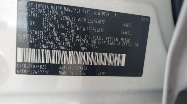 Toyota RAV4 LE 2022