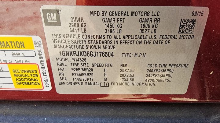 Chevrolet Traverse LTZ 2016