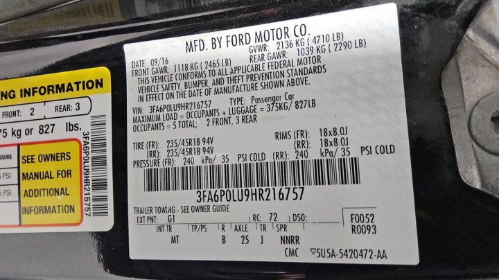 Ford FUSION SE HYBRID 2017