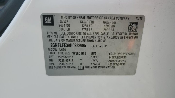 Chevrolet Equinox LT 2017