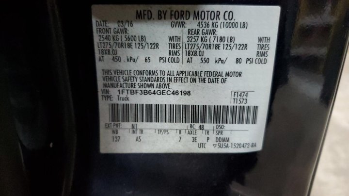 Ford F350 SUPER DUTY 2016