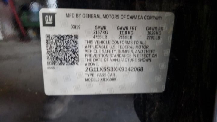 Chevrolet Impala LS 2019