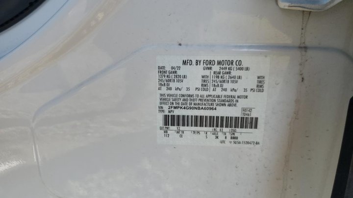 Ford EDGE SE 2022