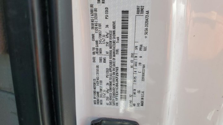Ford F150 SUPER CAB 2018
