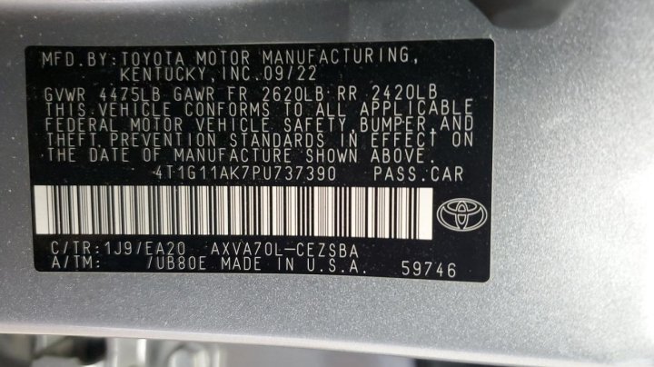 Toyota Camry SE NIGHT SHADE 2023
