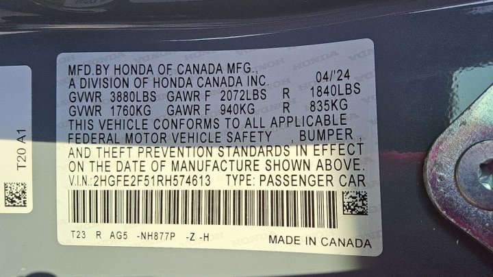 Honda Civic SPORT 2024