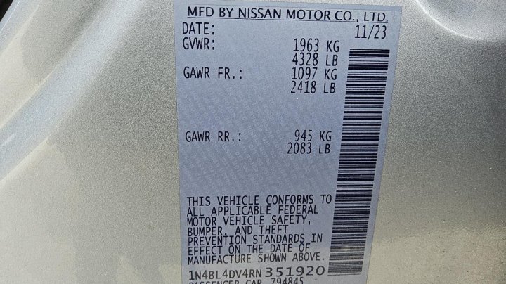 Nissan Altima SV 2024