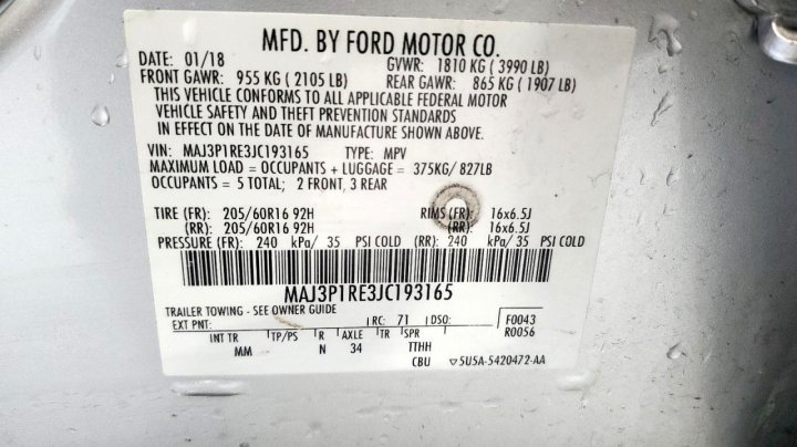 Ford ECOSPORT S 2018
