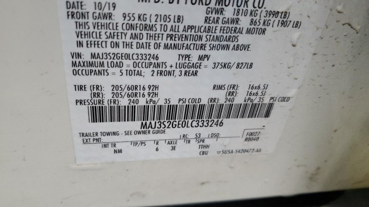 Ford ECOSPORT SE 2020