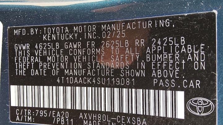 Toyota Camry XSE 2025