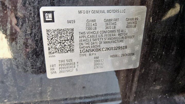 Chevrolet Tahoe K1500 LT 2019
