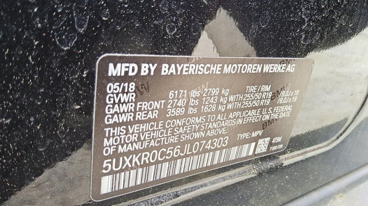 BMW X5 XDRIVE35I 2018