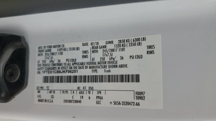 Ford F150 SUPER CAB 2018