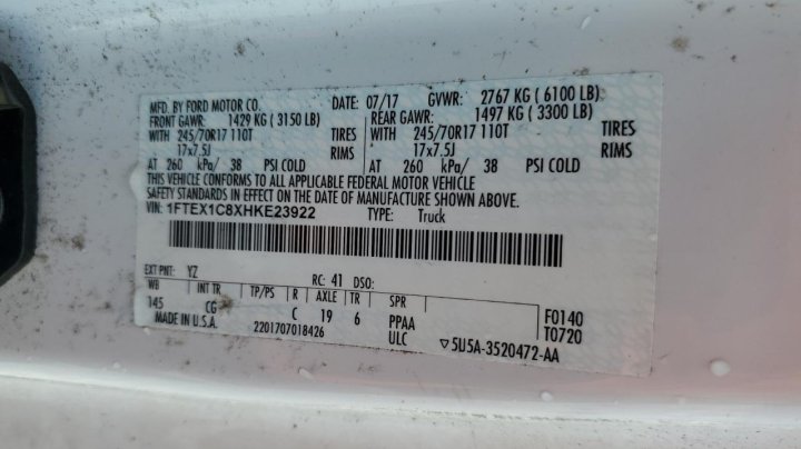 Ford F150 SUPER CAB 2017