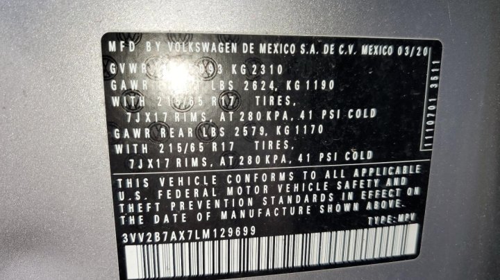 Volkswagen Tiguan SE 2020