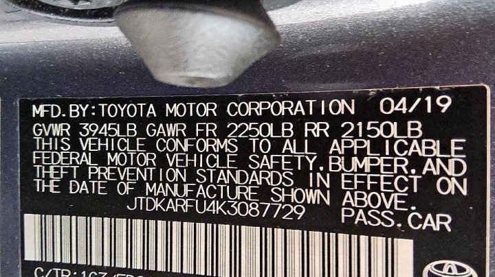 Toyota Prius  2019