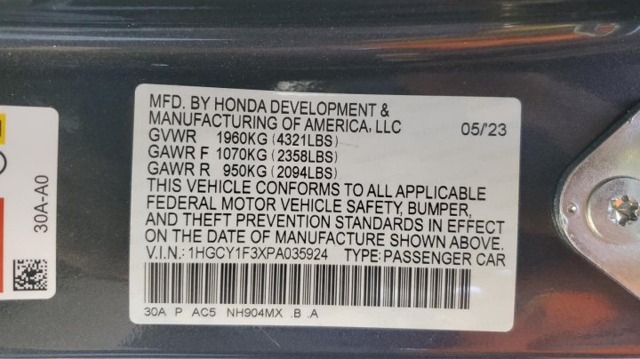 Honda Accord EX 2023