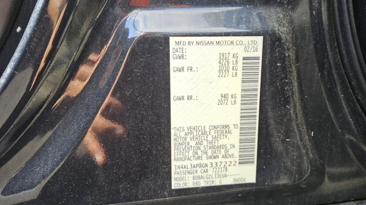 Nissan Altima 2.5 2016