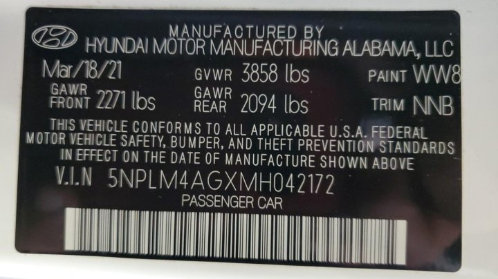 Hyundai Elantra SEL 2021